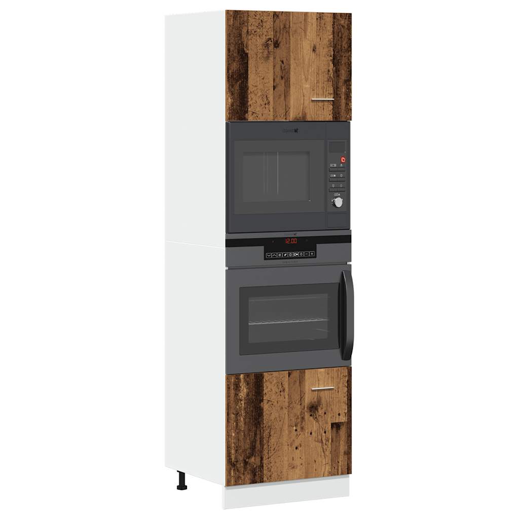 Microwave cabinet, "Lyon", wood, 60x57x207cm