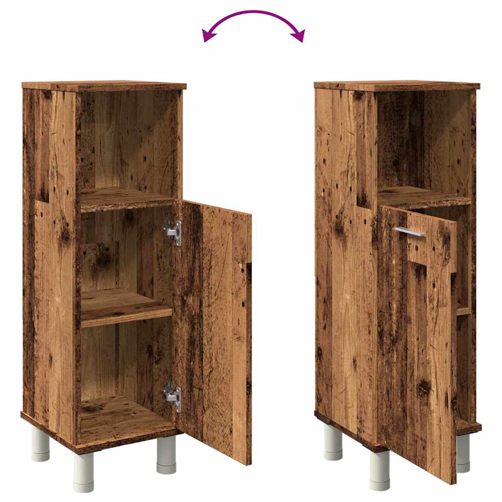 Vonios spintelė Old Wood 30x30x95 cm Engineered Wood