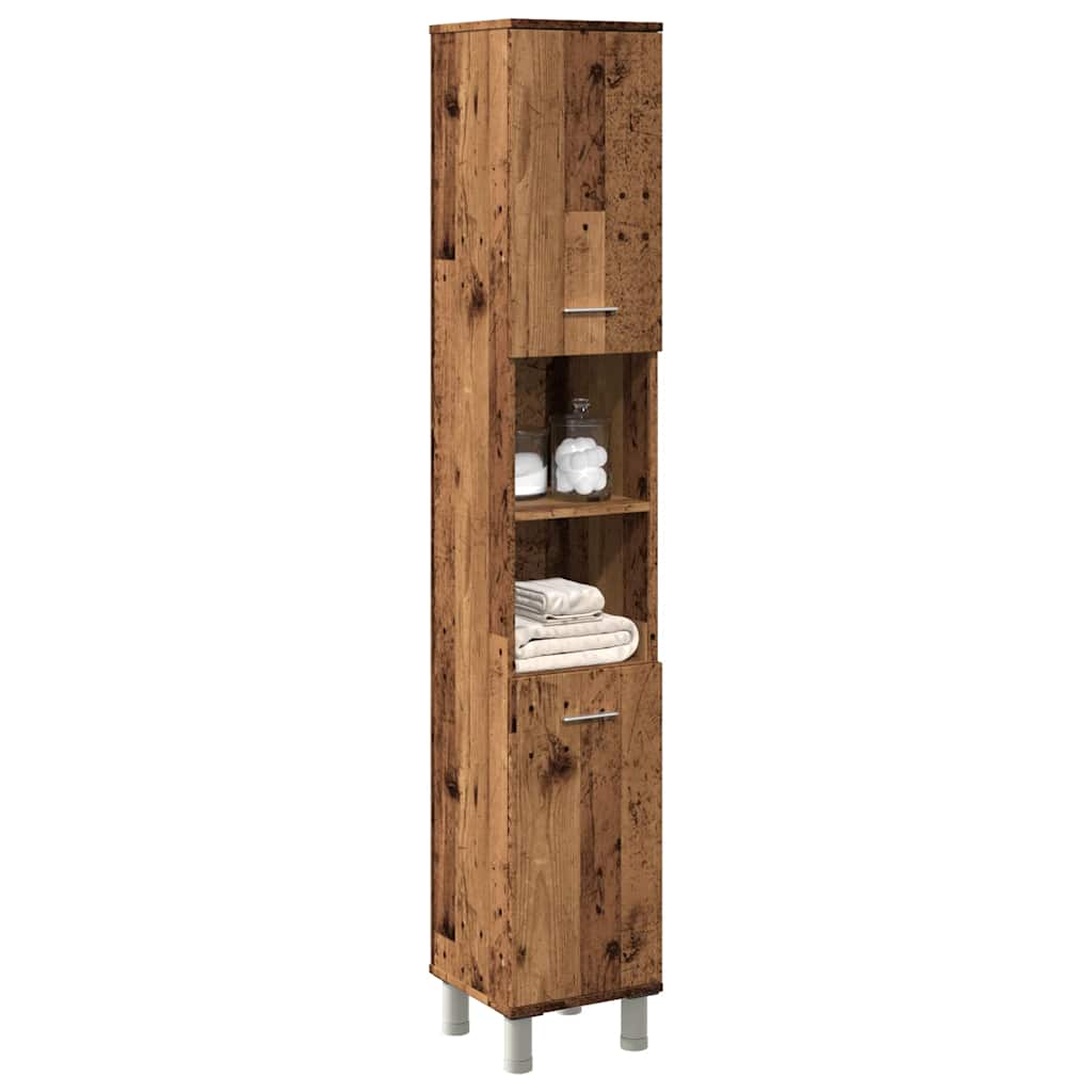 Vonios spintelė Old Wood 30x30x179 cm Engineered Wood