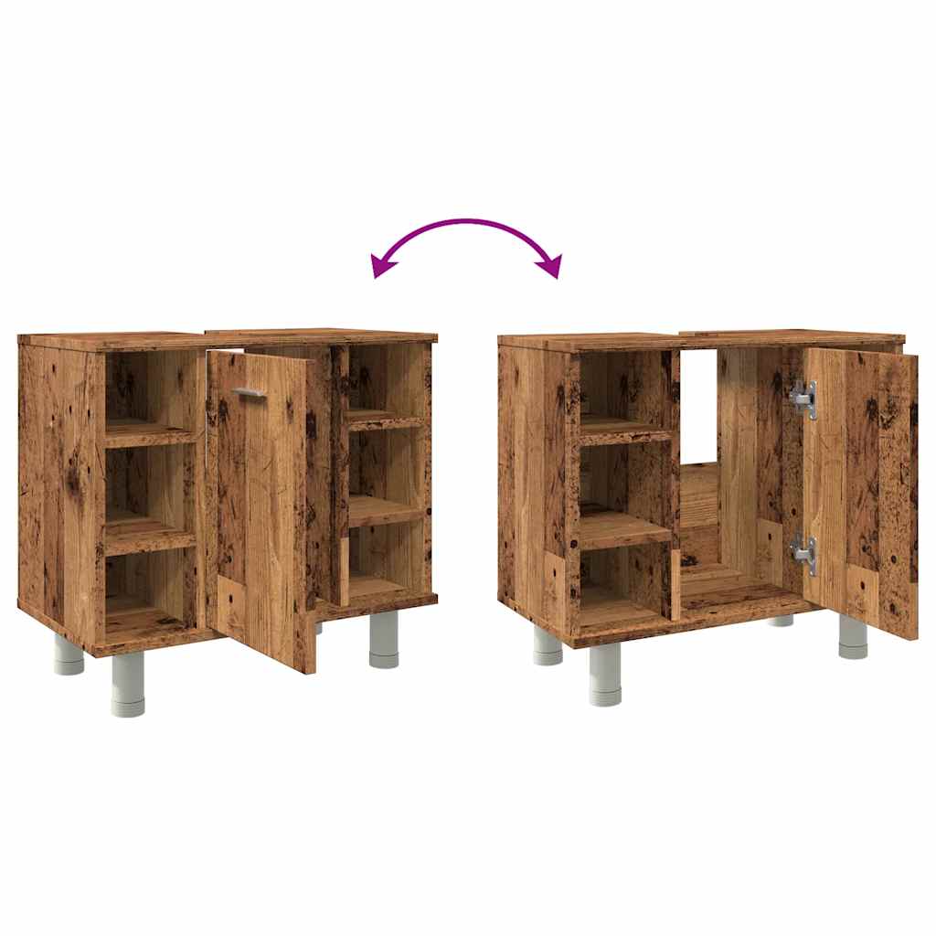 Vonios spintelė Old Wood 60x32x53,5 cm Engineered Wood