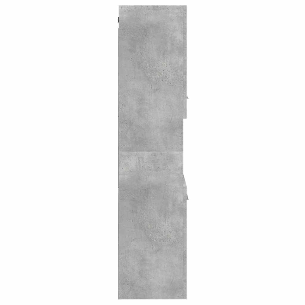 Pakabinama vonios spintelė, betono, 30x30x130cm, mediena