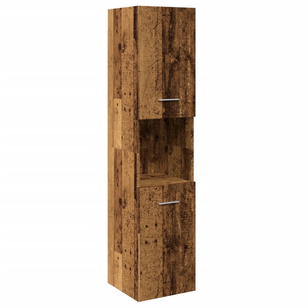 Wall-mounted bathroom cabinet, wood, 30x30x130cm, wood