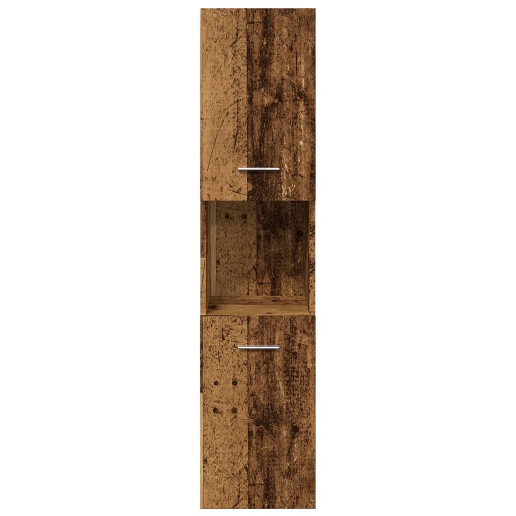 Wall-mounted bathroom cabinet, wood, 30x30x130cm, wood