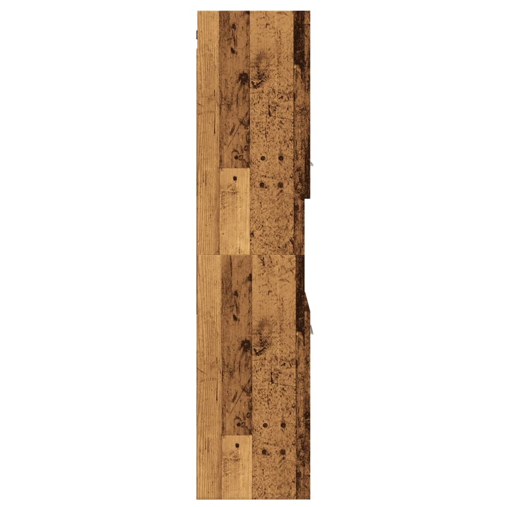 Wall-mounted bathroom cabinet, wood, 30x30x130cm, wood