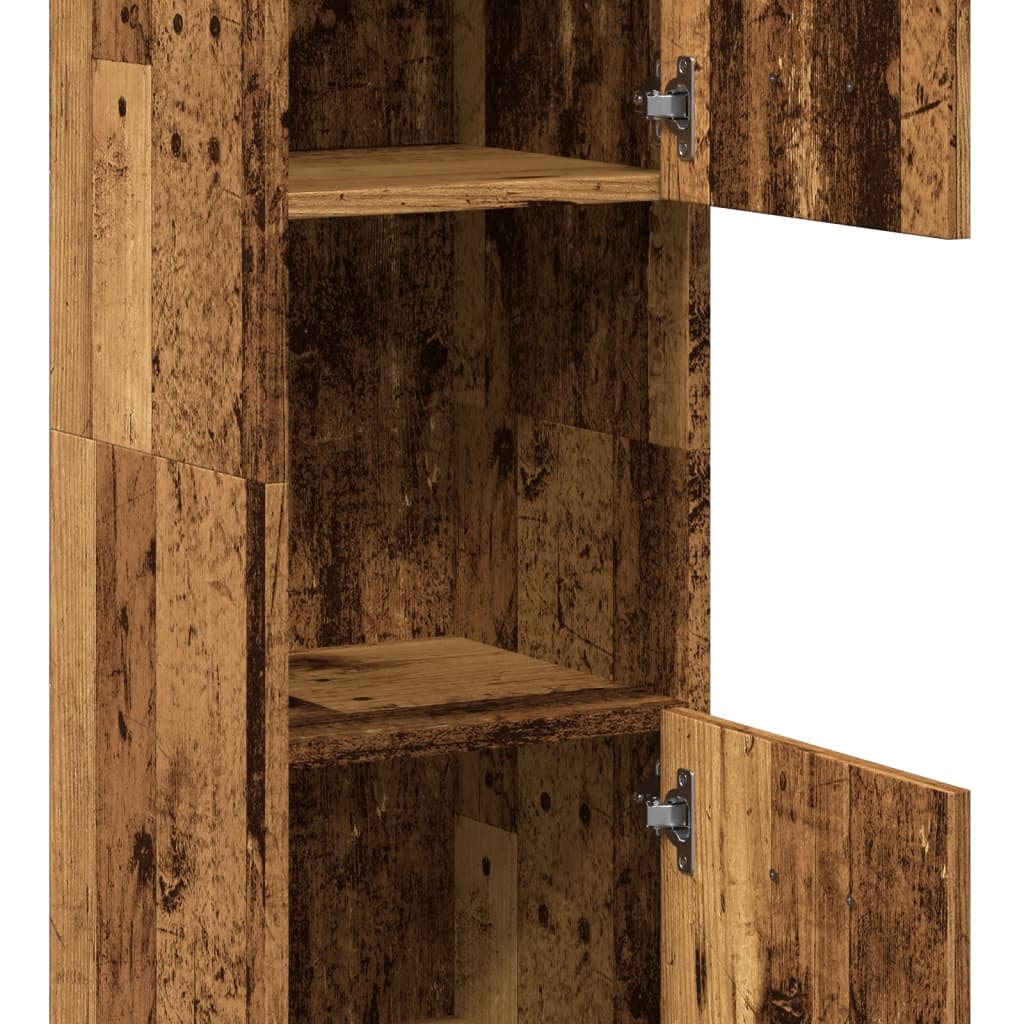 Wall-mounted bathroom cabinet, wood, 30x30x130cm, wood