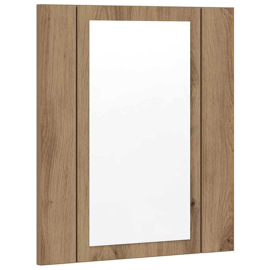 LED spoguļa vannas istabas skapītis, artisano, 40x12x45cm, koks