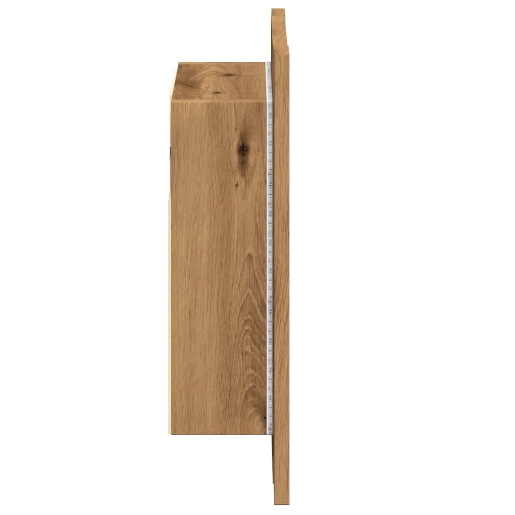 Veidrodinė LED vonios spintelė, artisano, 40x12x45cm, mediena