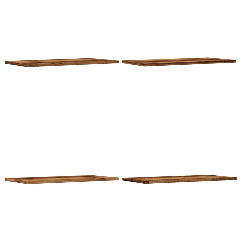 Sieninės lentynos, 4vnt., medienos, 60x30x1,5cm, mediena