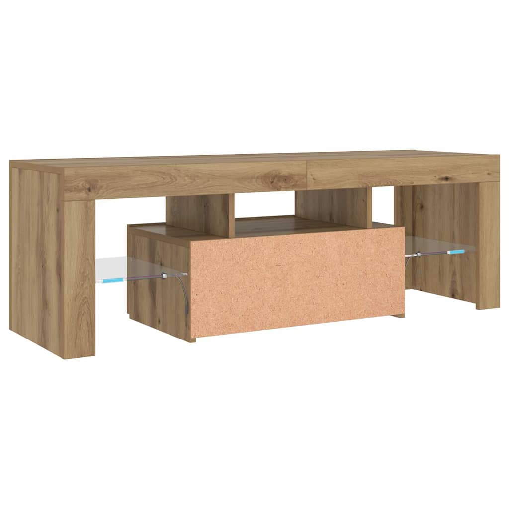 Televizoriaus spintelė su LED, artisano, 120x36,5x40cm, mediena