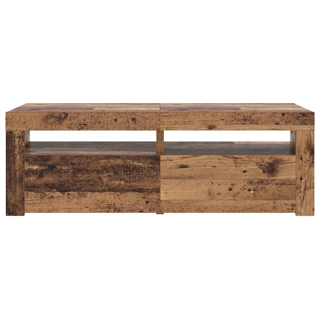 LED televizora skapītis, koka, 120x35x40 cm, brūns
