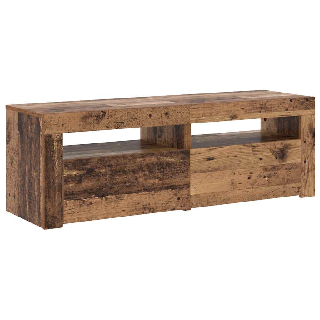 LED televizora skapītis, koka, 120x35x40 cm, brūns