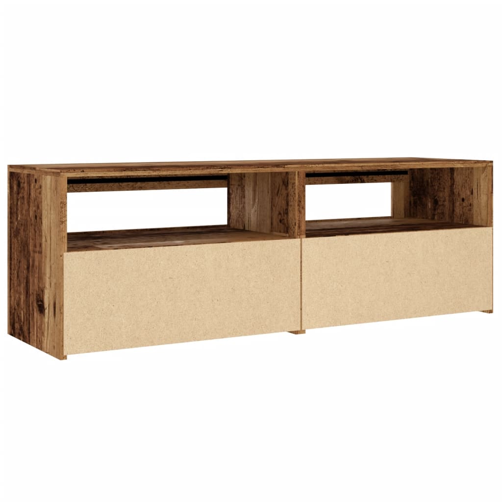 Televizoriaus spintelė su LED, medienos, 120x35x40cm, mediena