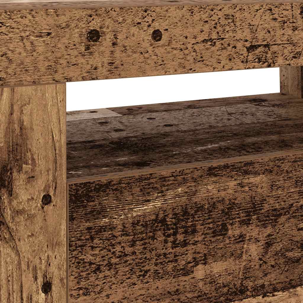 LED televizora skapītis, koka, 120x35x40 cm, brūns