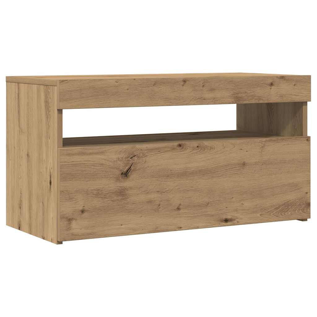 Televizoriaus spintelė su LED, artisano, 75x35x40cm, mediena