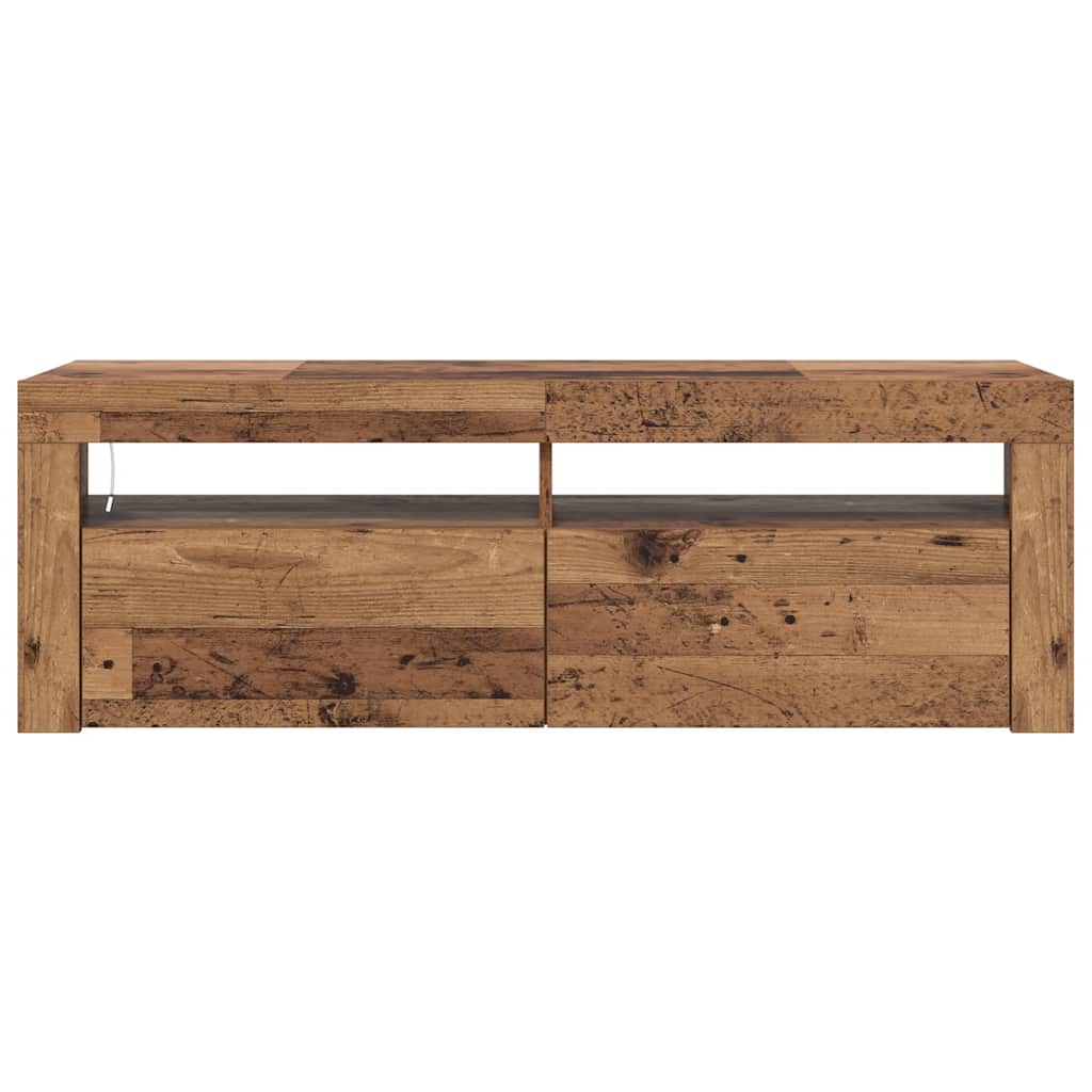 TV cabinet with LED, wood, 120x35x40cm, wooden