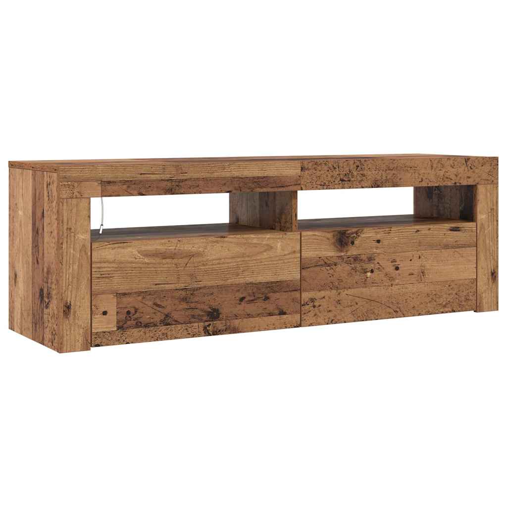 TV cabinet with LED, wood, 120x35x40cm, wooden