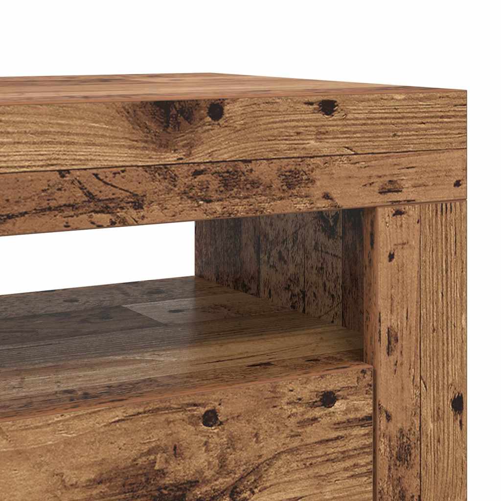 TV cabinet with LED, wood, 120x35x40cm, wooden