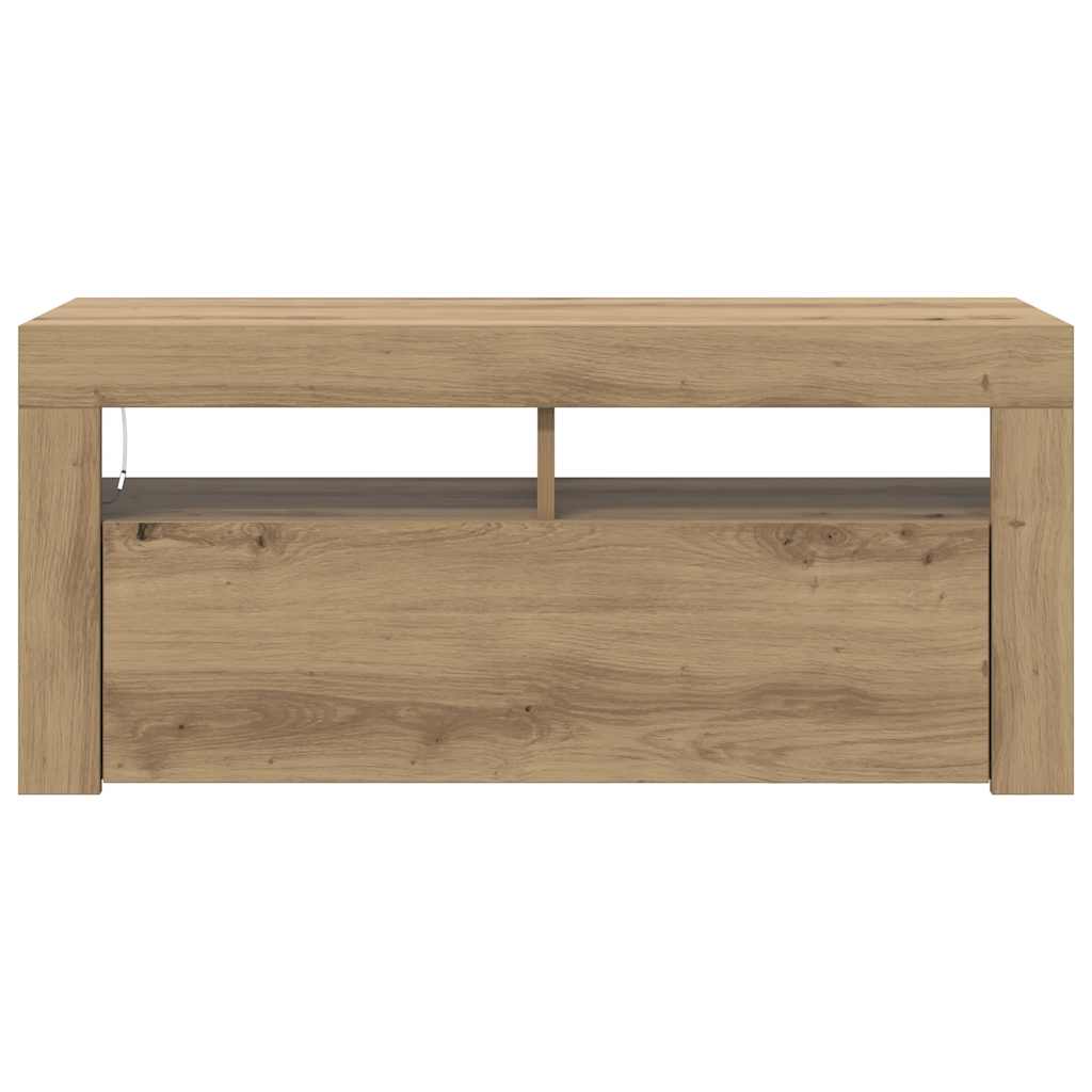 TV skapītis ar LED, artisan, 90x35x40cm, koks