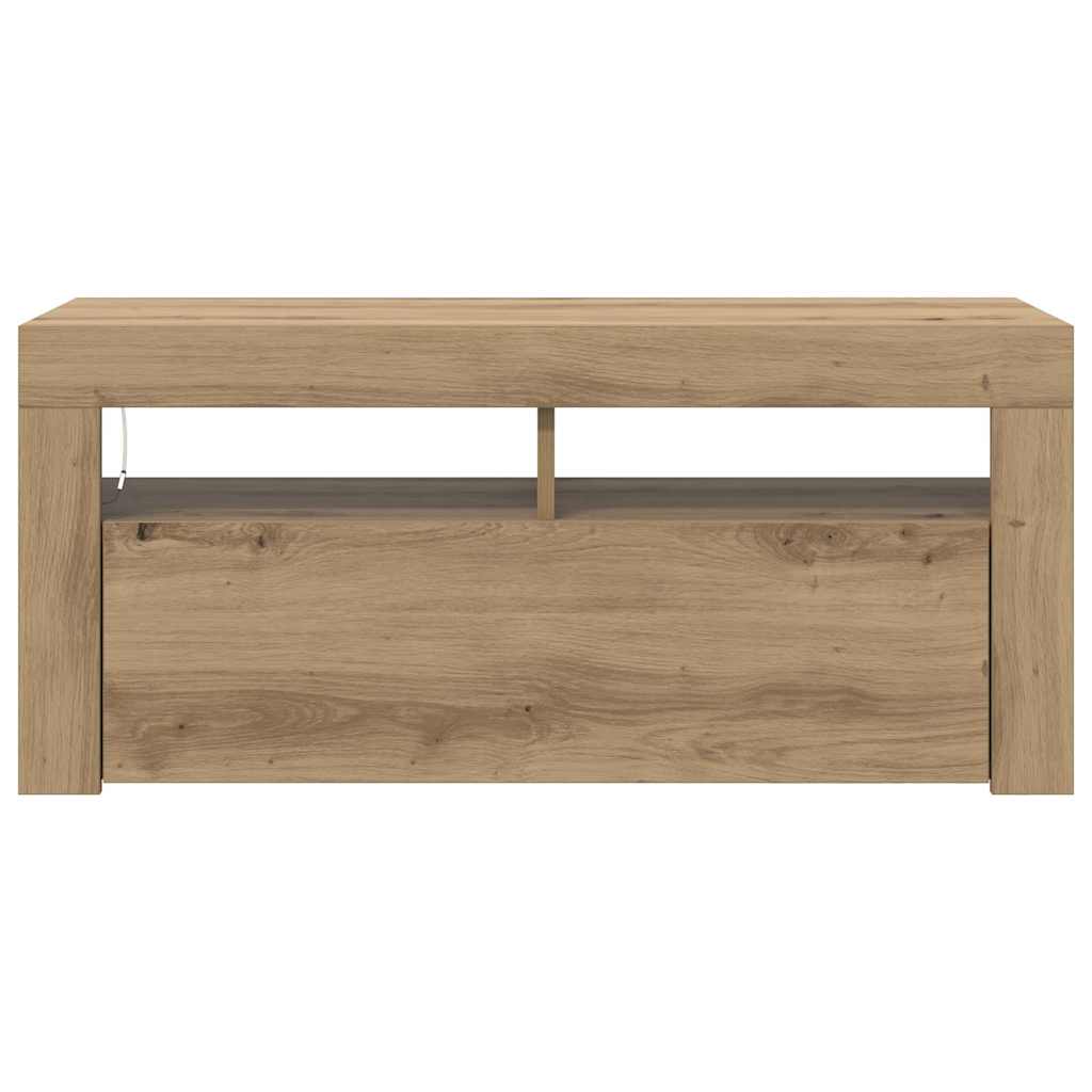 TV skapītis ar LED, artisan, 90x35x40cm, koks
