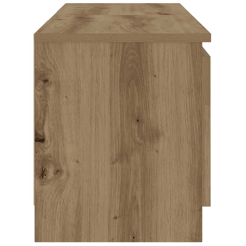 TV cabinet with LED lights Artisan oak
