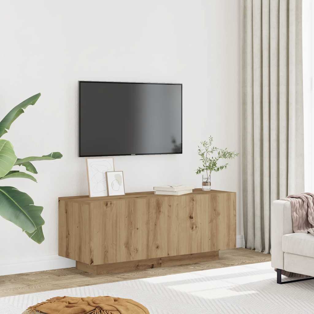 Televizoriaus spintelė, artisano ąžuolo, 100x35x40 cm, mediena
