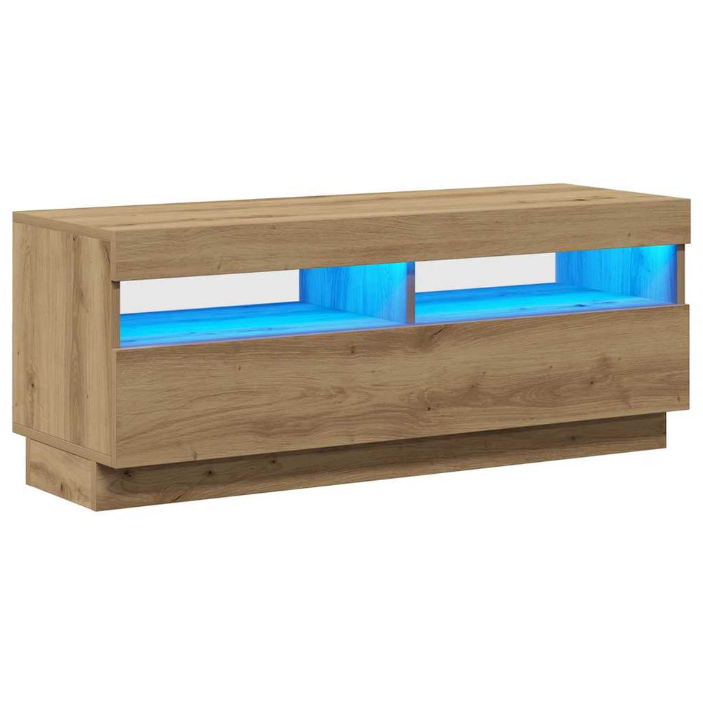 Televizoriaus spintelė su LED, artisano, 100x35x40cm, mediena