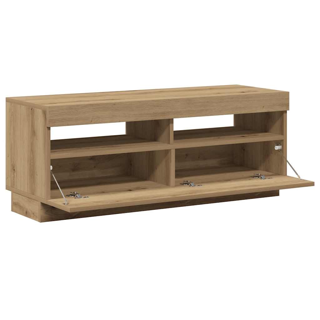 Televizoriaus spintelė su LED, artisano, 100x35x40cm, mediena