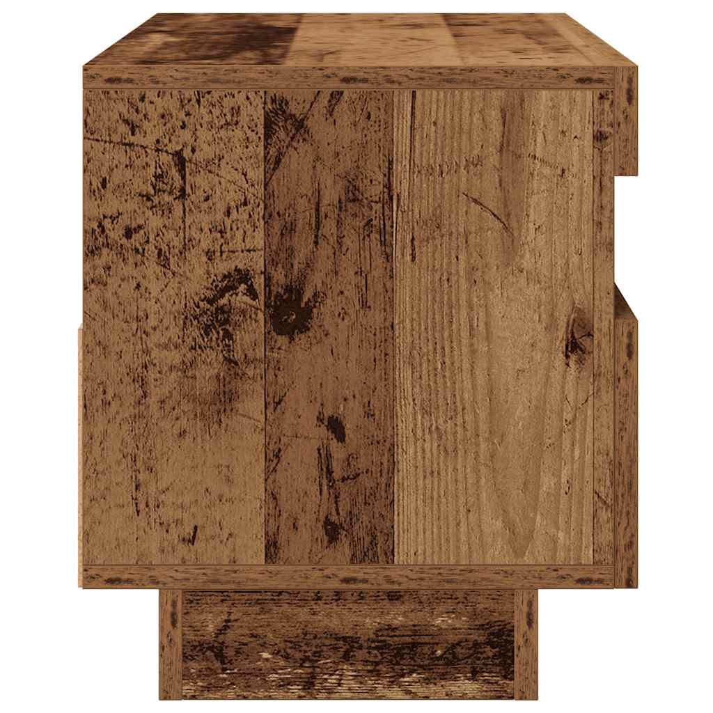 Televizoriaus spintelė su LED, medienos, 80x35x40cm, mediena