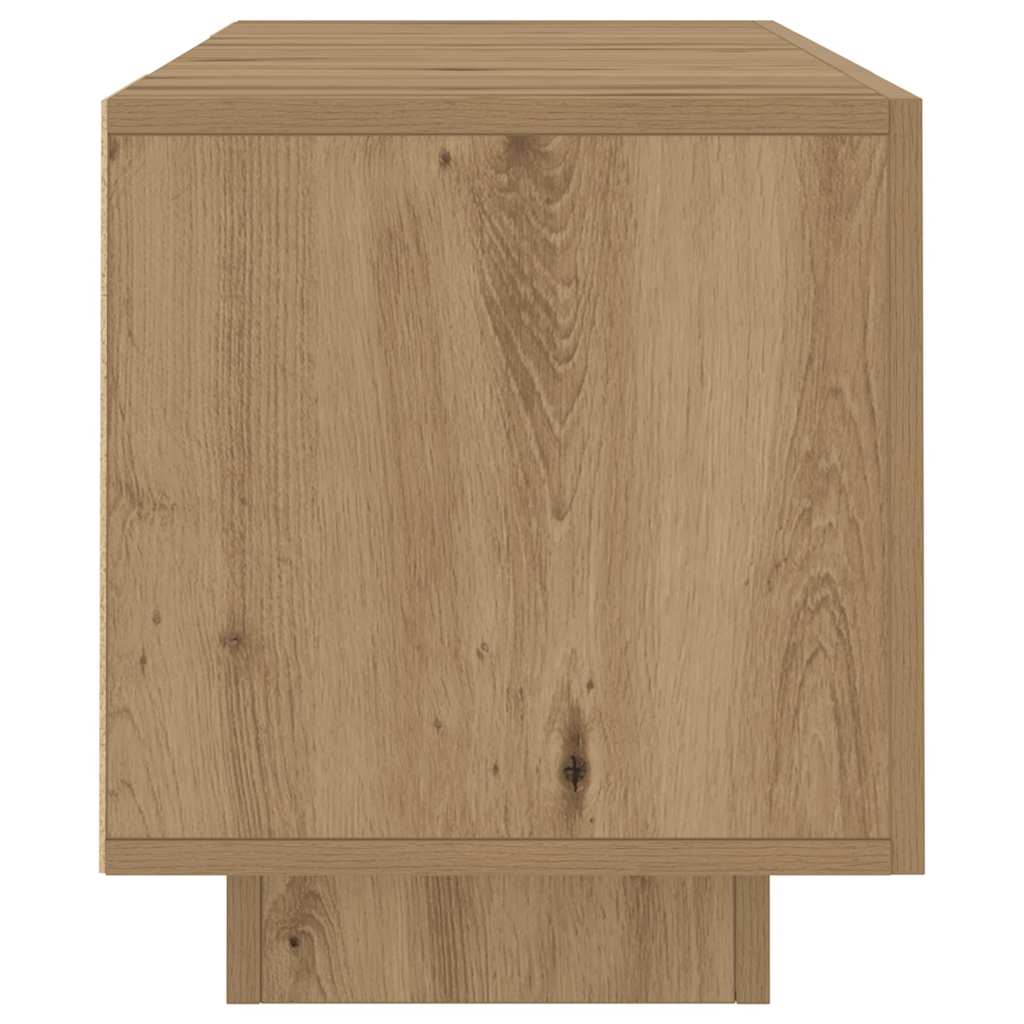 TV cabinet with LED lights Artisan oak