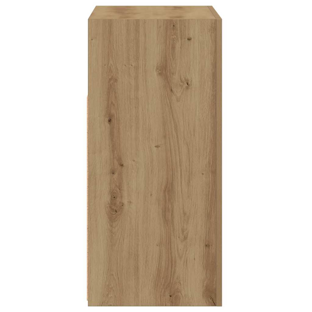 Šoninė spintelė su LED, artisano, 80x35x75cm, apdirbta mediena