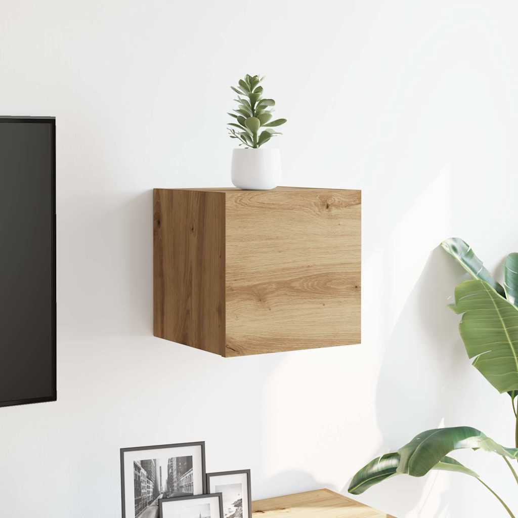 Wall-mounted TV cabinet, artisan, 30.5x30x30cm