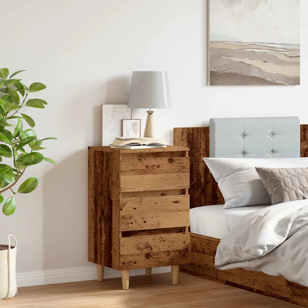 Spintelė prie lovos Old Wood 40x35x69 cm Engineered Wood