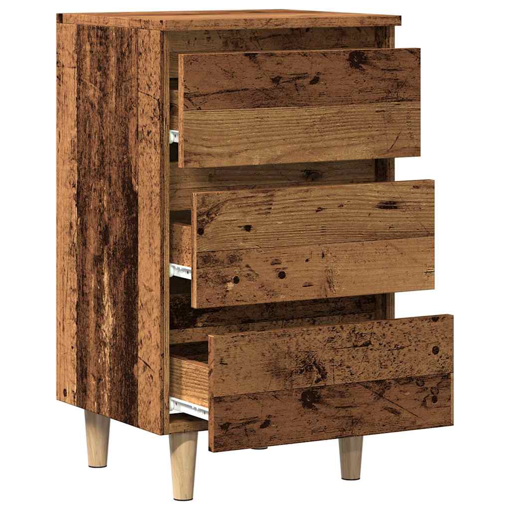 Spintelė prie lovos Old Wood 40x35x69 cm Engineered Wood