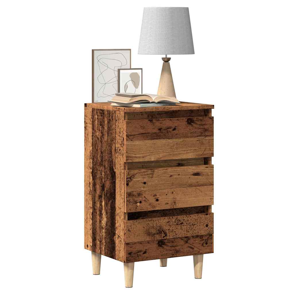 Spintelė prie lovos Old Wood 40x35x69 cm Engineered Wood