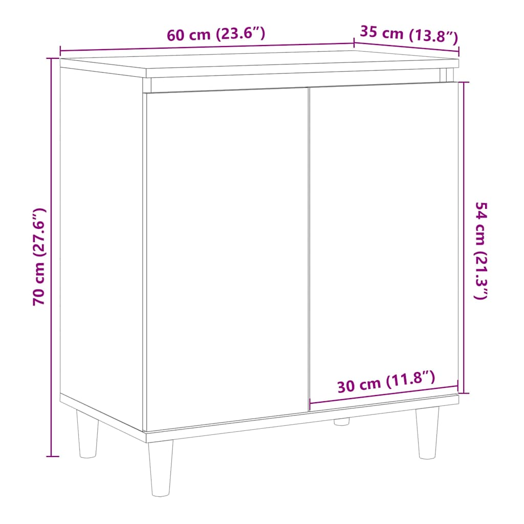 indauja Sena mediena 60x35x70 cm Inžinierinė mediena