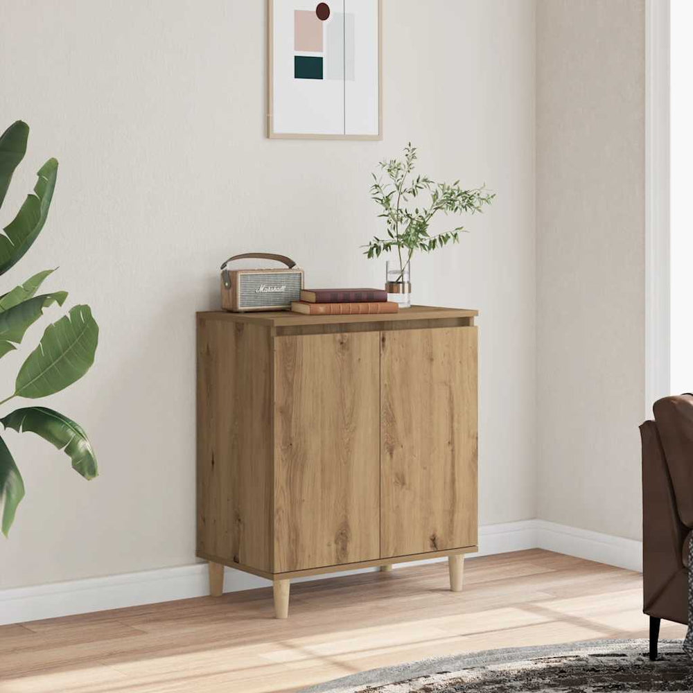 Artisan oak sideboard 60x35x70 cm engineered wood
