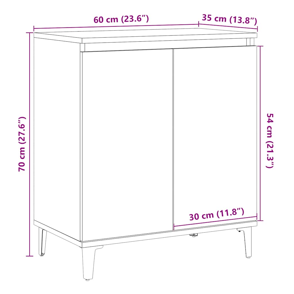indauja Sena mediena 60x35x70 cm Inžinierinė mediena