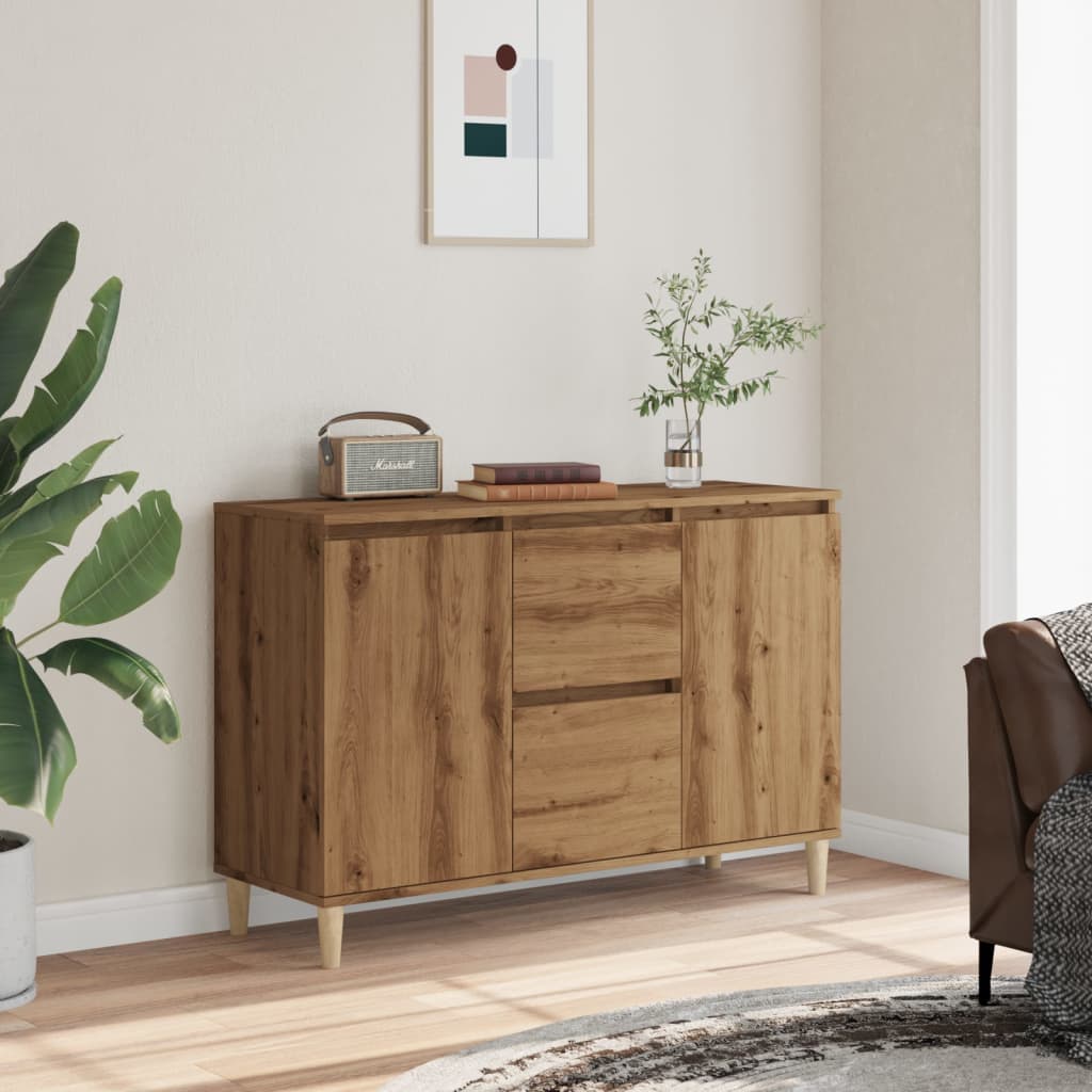 Sānu skapis, artisāna ozols, 102x35x70cm, inženierijas koksne