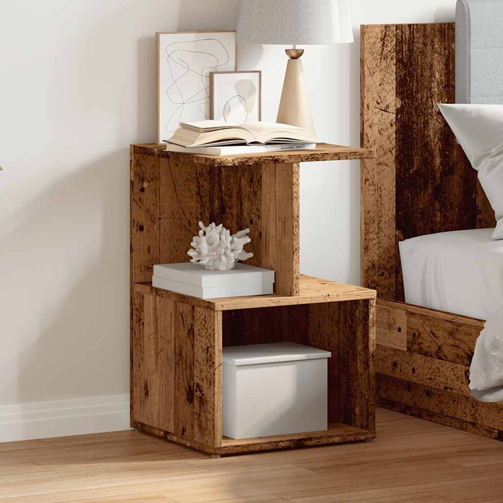 Spinta prie lovos Old Wood 35x35x55 cm Engineered Wood