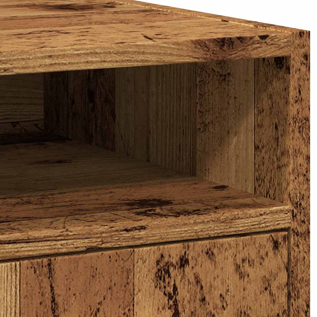 Skapītis ar riteņiem Old Wood 33x38x60 cm, inženierijas koksne