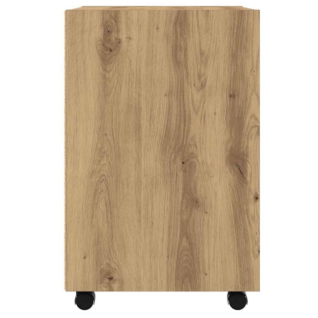 Cabinet with castors, artisan, 33x38x60cm, wood