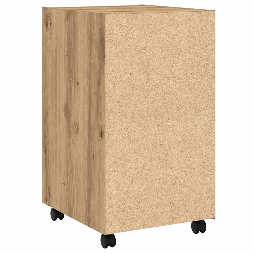 Cabinet with castors, artisan, 33x38x60cm, wood