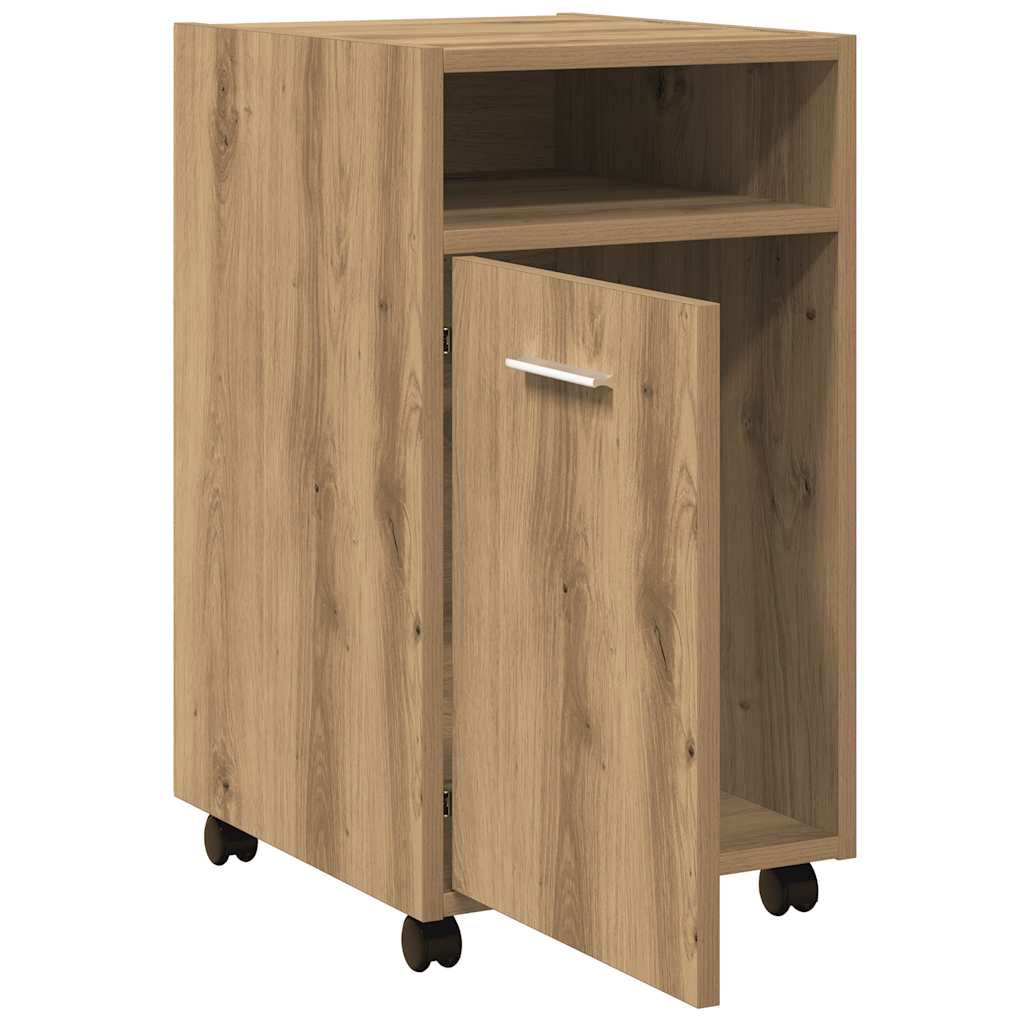 Cabinet with castors, artisan, 33x38x60cm, wood