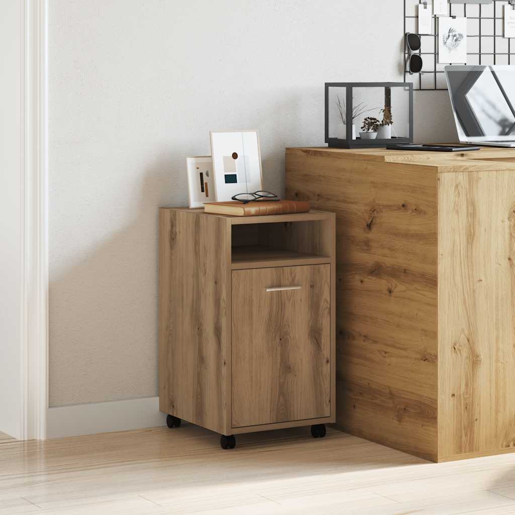 Cabinet with castors, artisan, 33x38x60cm, wood