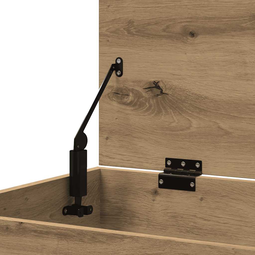 Storage box, artisan oak, 84x42x46cm, engineered wood