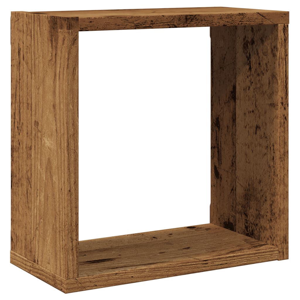 Wall shelves, 4 pcs., wood, 30x15x30cm, wood