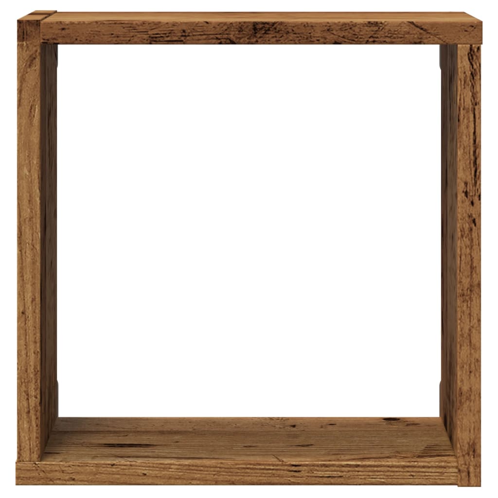 Wall shelves, 4 pcs., wood, 30x15x30cm, wood