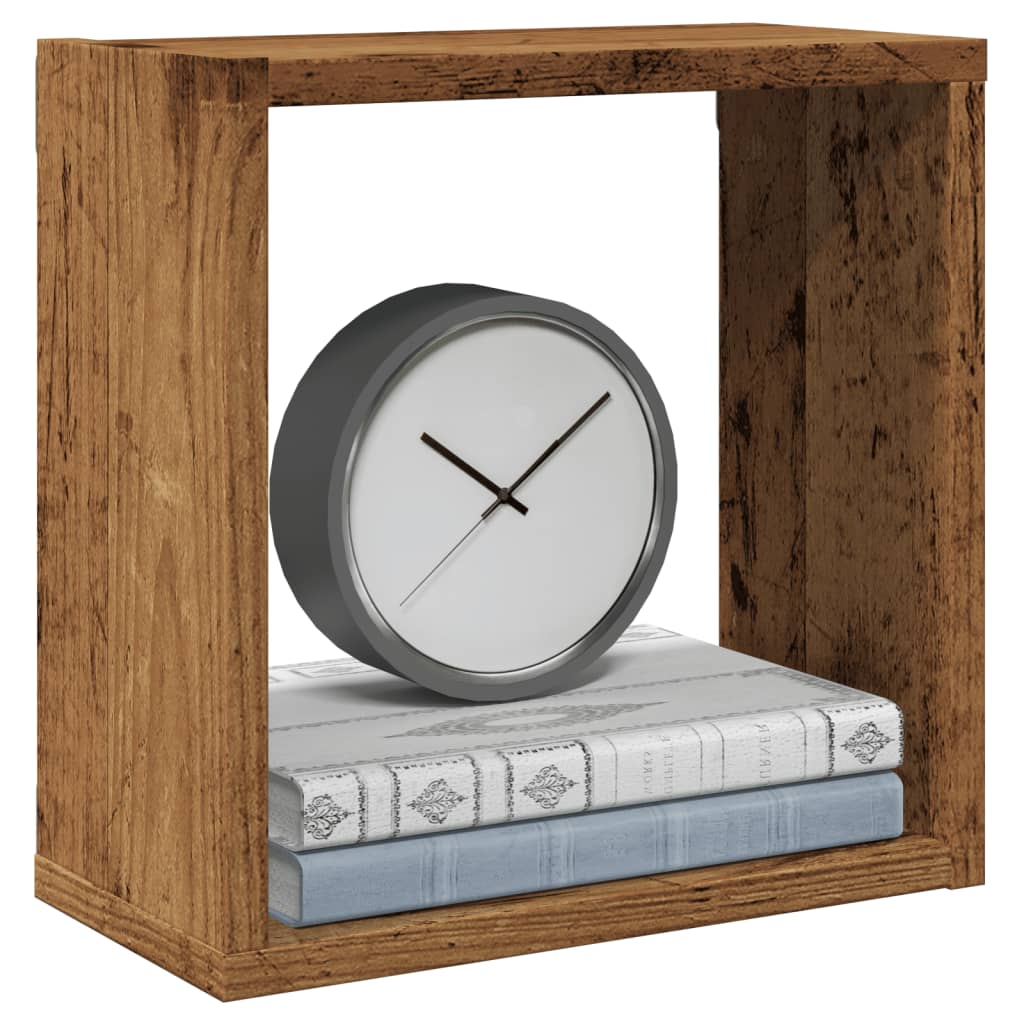 Wall shelves, 4 pcs., wood, 30x15x30cm, wood