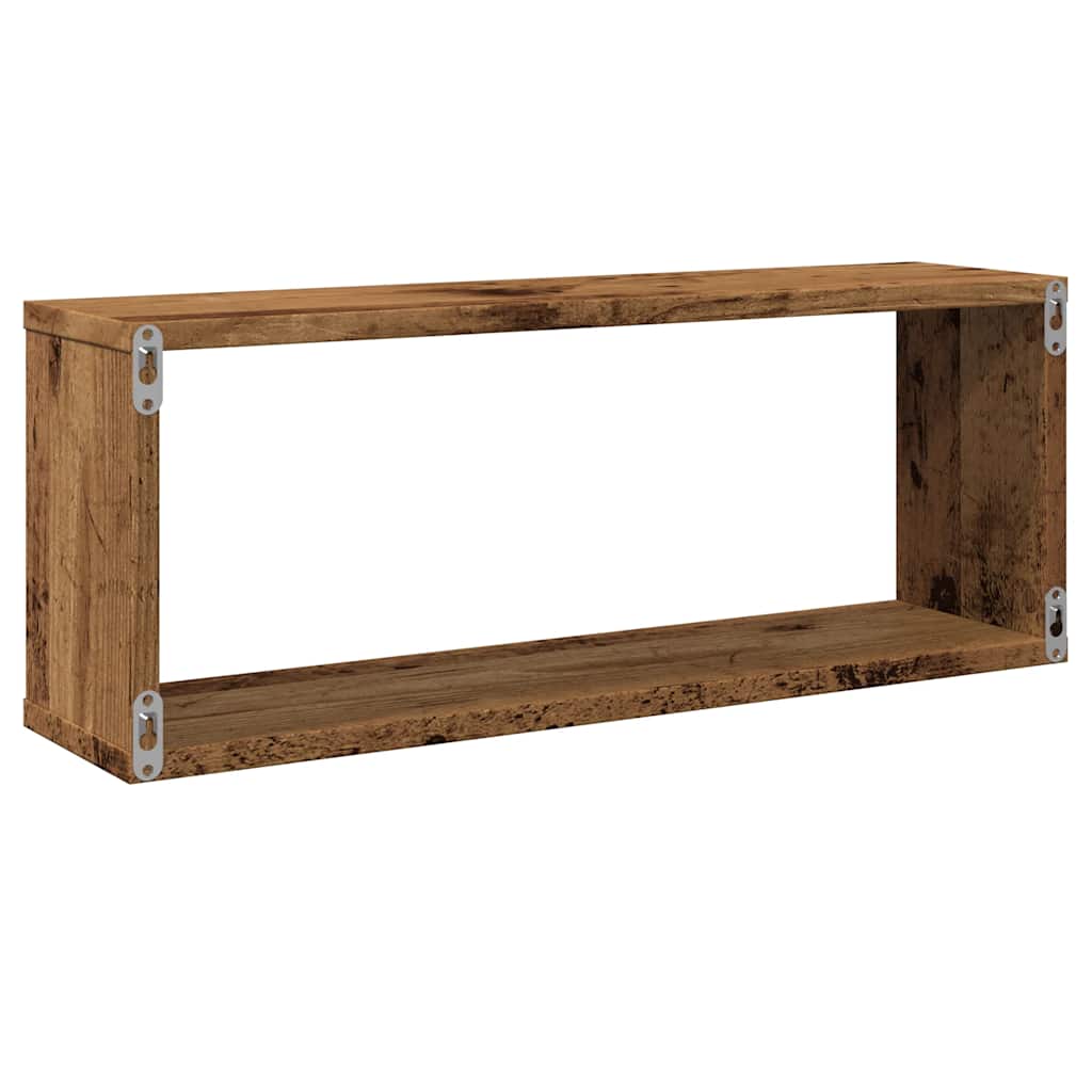 Wall shelves, 2 pcs., wood, 60x15x23cm, MDF