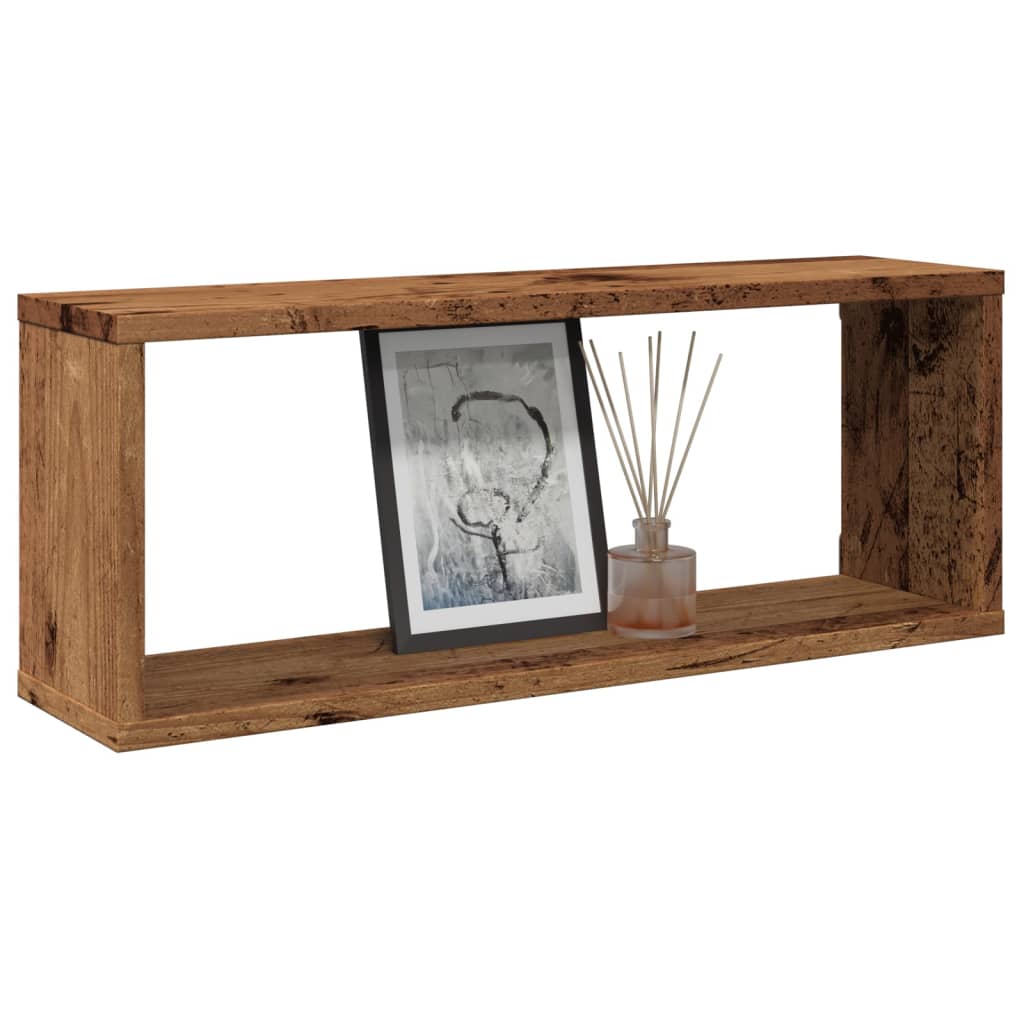 Wall shelves, 2 pcs., wood, 60x15x23cm, MDF